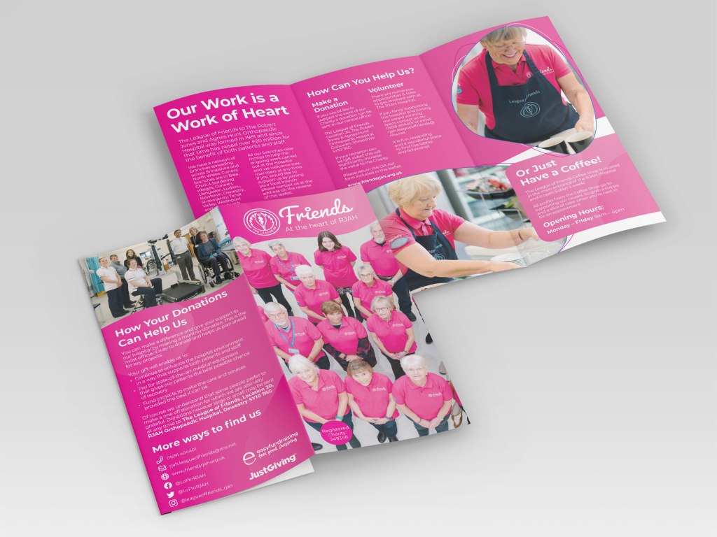 The League of Friends at RJAH leaflet